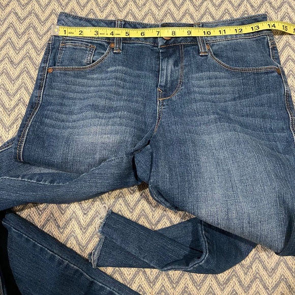 1822 Denim Frayed Ankle Skinny Jeans Size 4 - Picture 4 of 7